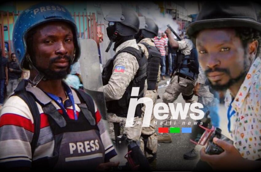  Haiti buzz/Haiti news kondane zak vyolans Jounalis repòtè imaj, Fortuné Edris sibi anba men yon ajan PNH