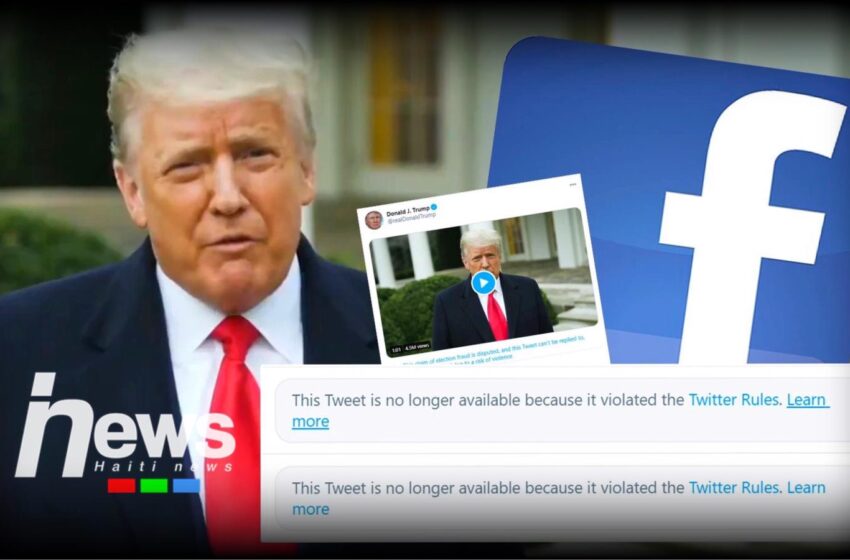  Facebook bloke kont Donald Trump pou yon dire endetèmine