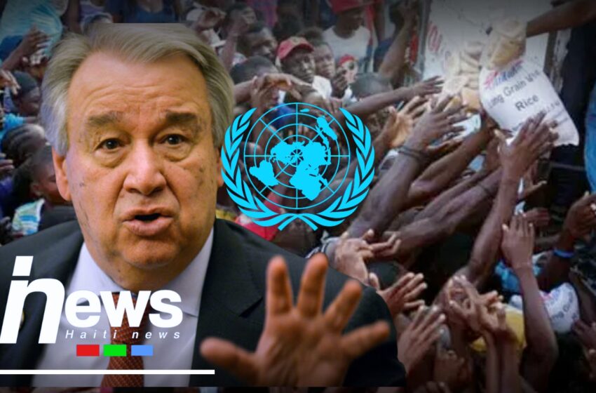  4 millions d’Haïtiens en situation d’insécurité alimentaire aiguë selon le secrétaire général de l’ONU