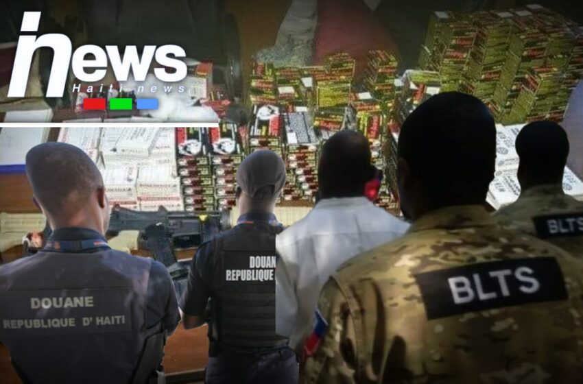  Trois armes à feu et plus de 7 000 cartouches saisies à la douane de Cap-Haïtien par la BLTS 