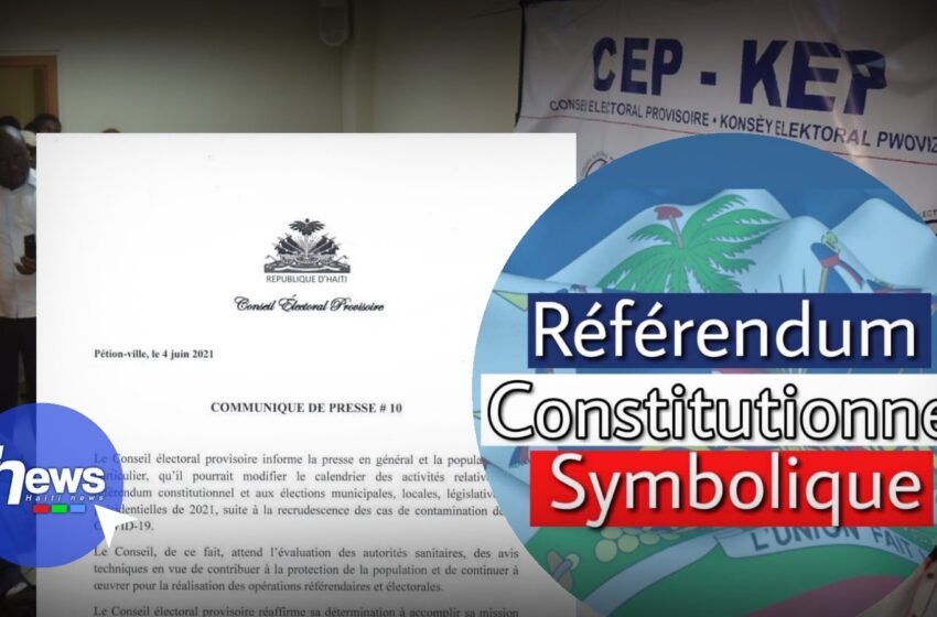  Le calendrier des activités relatives au référendum et aux élections pourrait être modifié selon le CEP