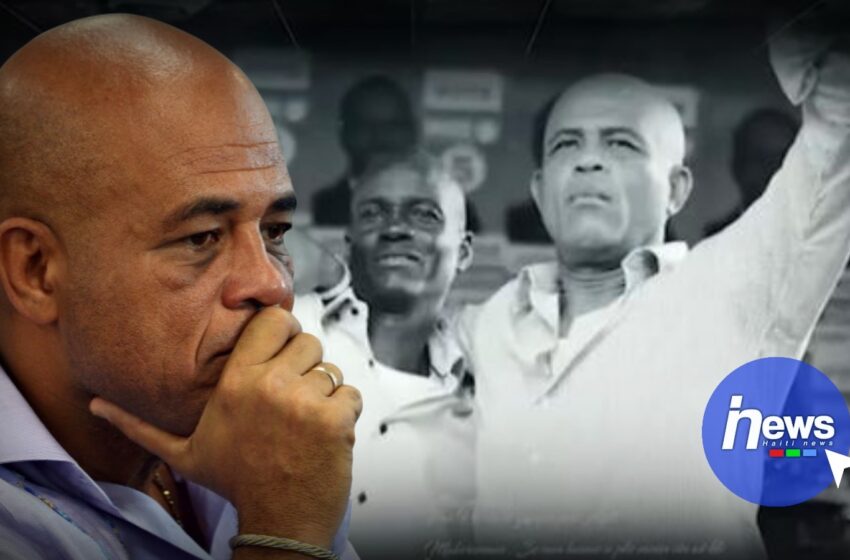  L’ancien président Michel Martelly rend hommage à Jovenel Moïse
