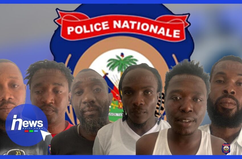  6 membres du gang « 400 mawozo » appréhendés par la PNH