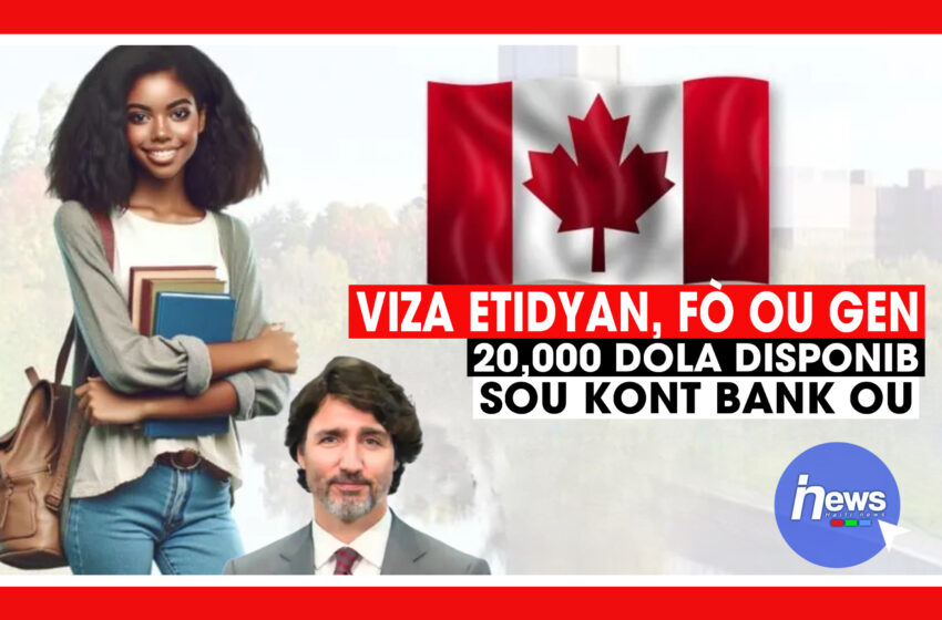  Kanada monte Volim lan byen wo pou viza etidyan