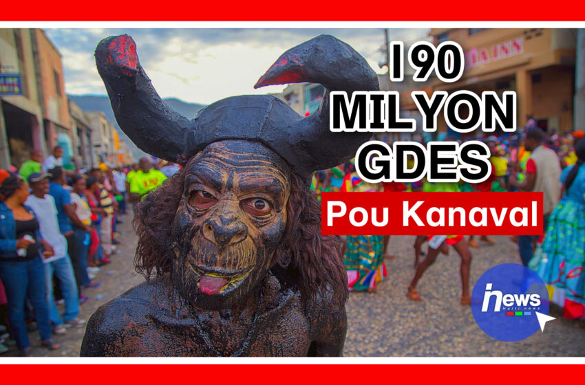  Kanaval Ariel la koute 190 milyon goud