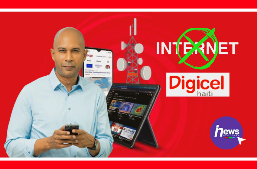  Konpayi bidon Digicel gen pwoblèm entènèt pi rèd