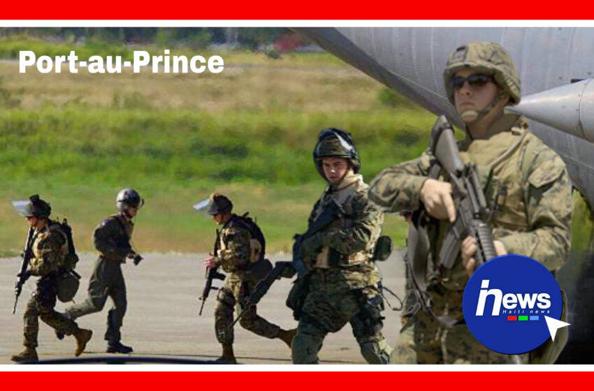  Yon kolonn militè ameriken debake an Ayiti