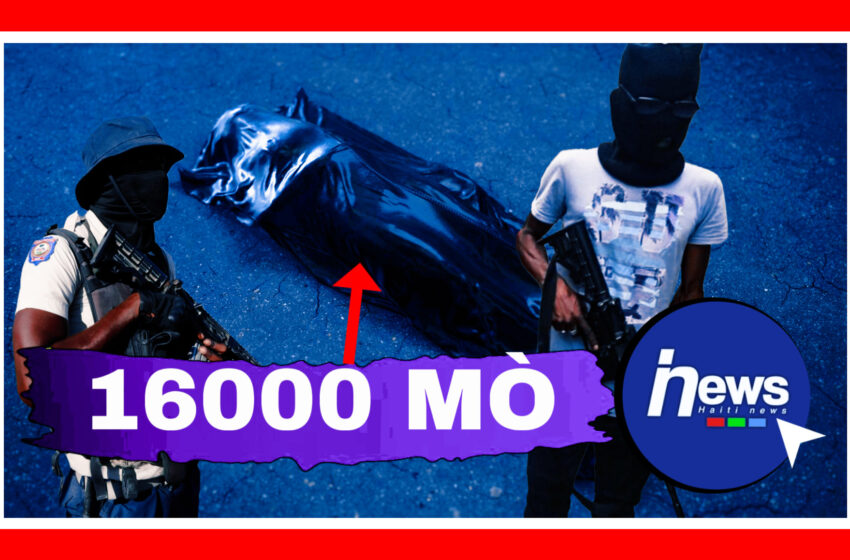  Sou 3 zan, 16 000 moun mouri an Ayiti