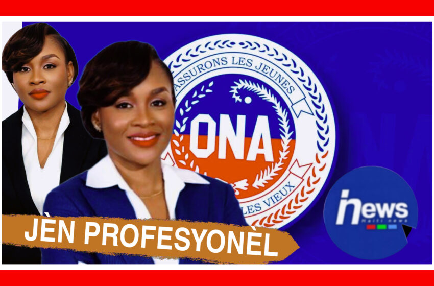  Yon jèn fanm nome kòm direktris jeneral ONA