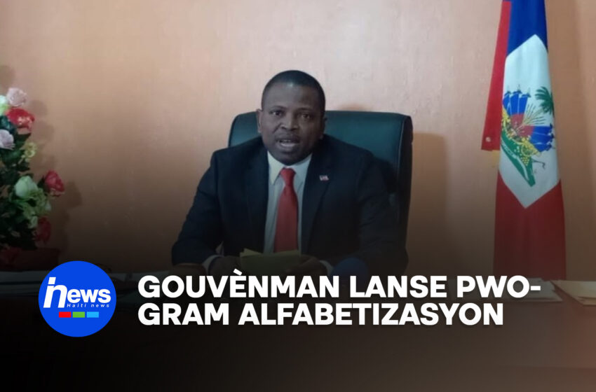  Gouvènman an lanse yon pwogram alfabetizasyon espesyal