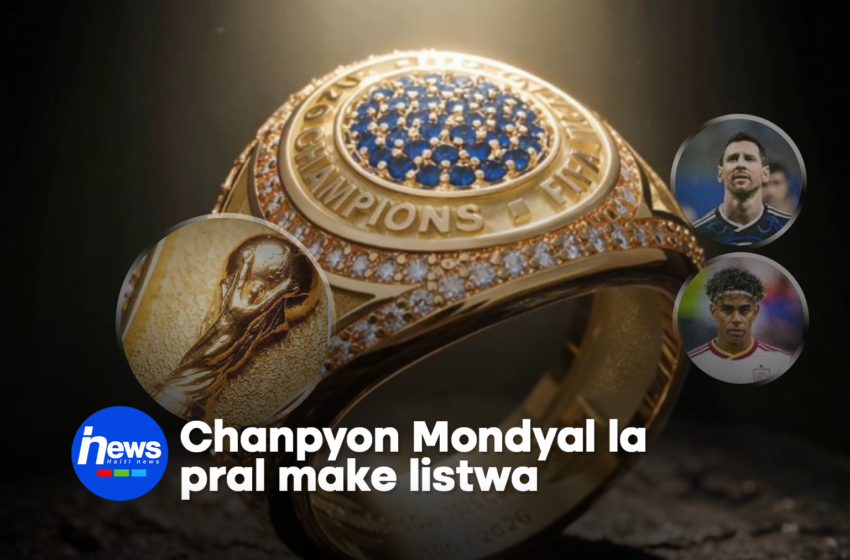  Yon nouvo paj pral ekri nan listwa foutbòl mondyal la!