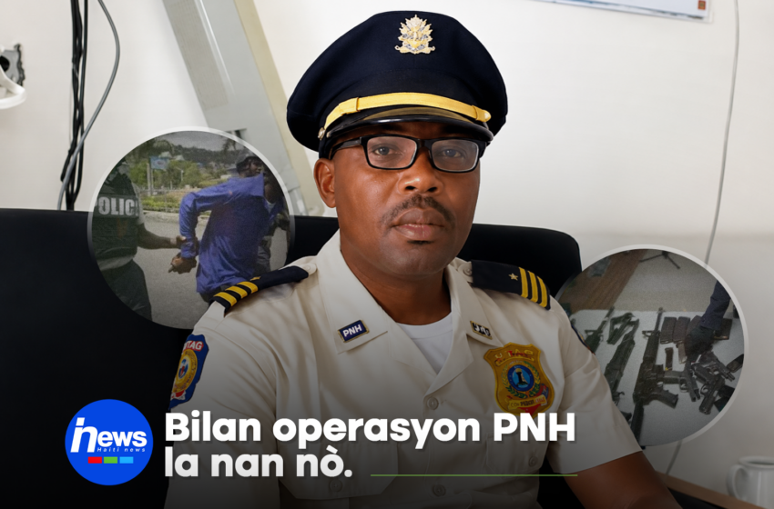  Lapolis prezante bilan operasyon li yo nan depatman Nò a
