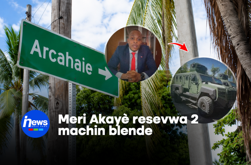  Meri Akayè resevwa 2 machin blende pou ranfòse sekirite nan komin nan