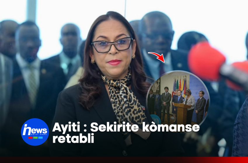  Minis Zafè Etranjè ayisyen an di sekirite kòmanse retabli nan peyi a