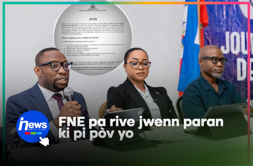  FNE pa touche paran ki pi pòv yo atravè sibvansyon li yo