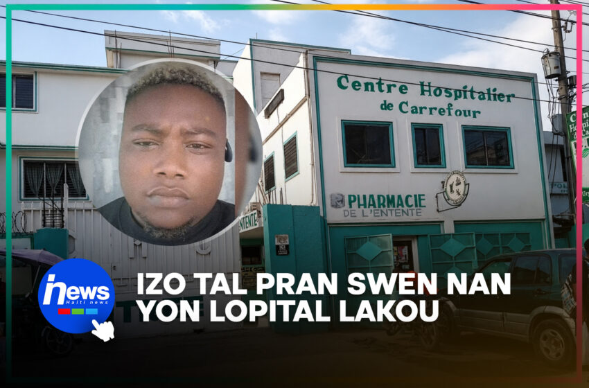  Aprè blesi li a, Izo te pran swen nan yon lopital Lakou