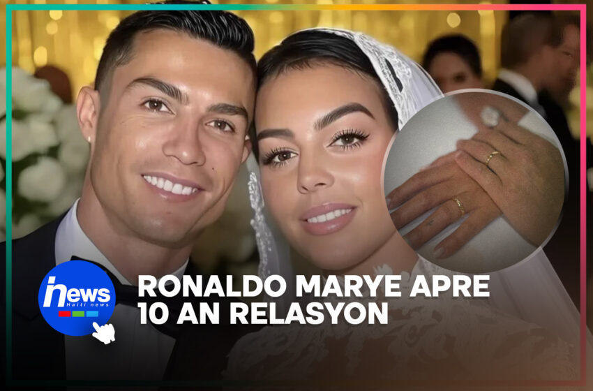  Cristiano Ronaldo marye ak Georgina Rodriguez