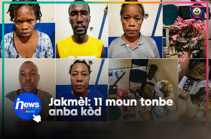  11 moun arete Jakmèl aprè yon operasyon anti-dwòg