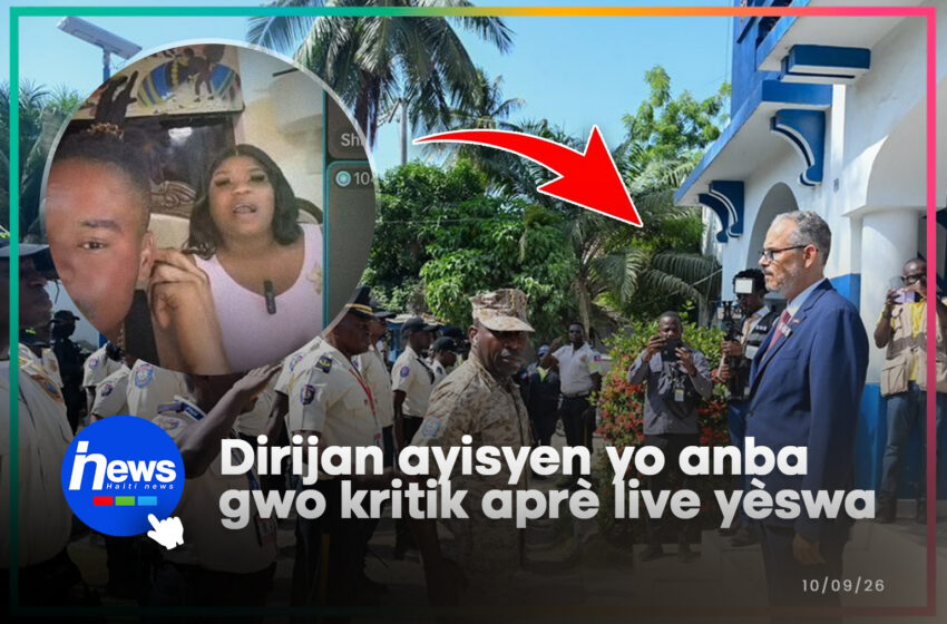  Aprè live yèswa a, dirijan ayisyen yo pwouve yo pa moun