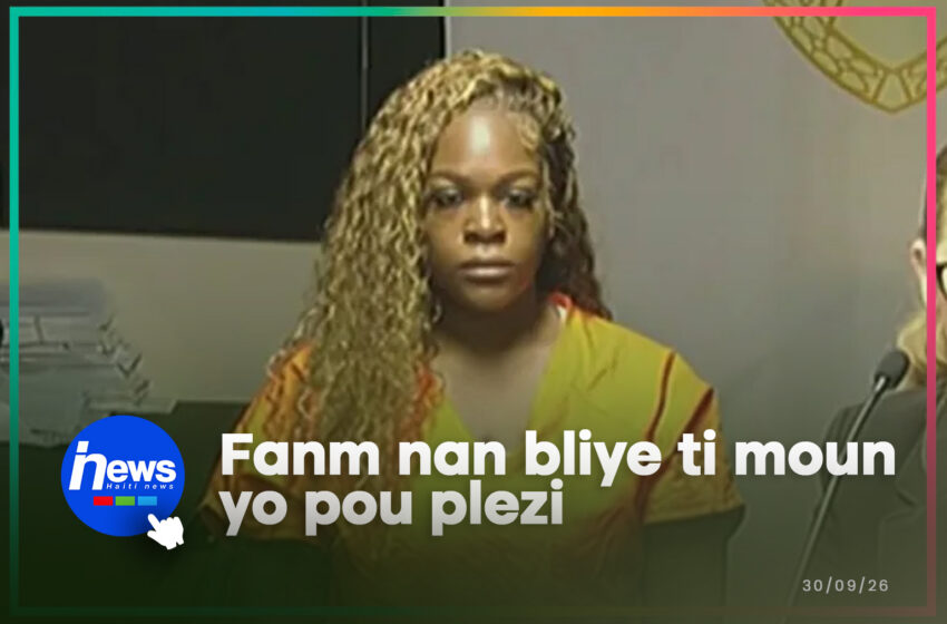  Yon fanm ayisyèn anba kòd poutèt li abandone 4 ti moun nan yon kay