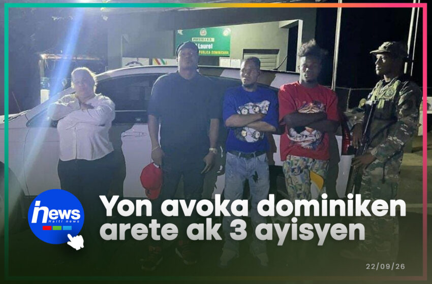  Yon avoka anba kòd aprè yo jwenn 3 Ayisyen san papye nan kòf machin li