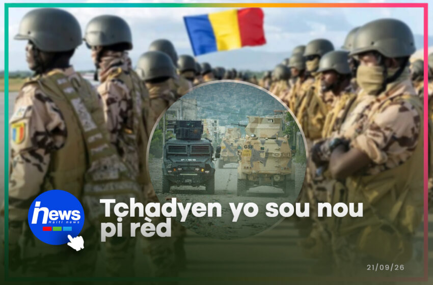  Tchad voye yon nouvo kontenjan 350 sòlda pou rejwenn GSF la