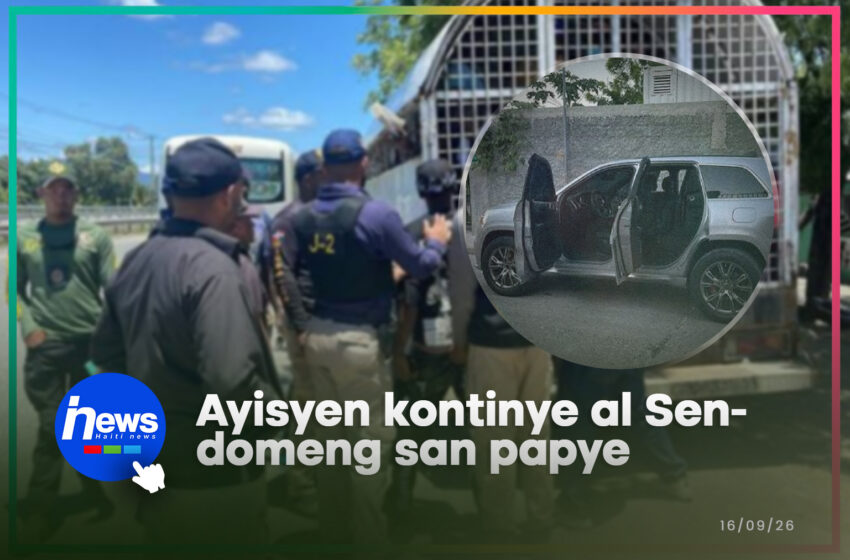  17 Ayisyen san papye arete nan yon jeep Sen Domeng