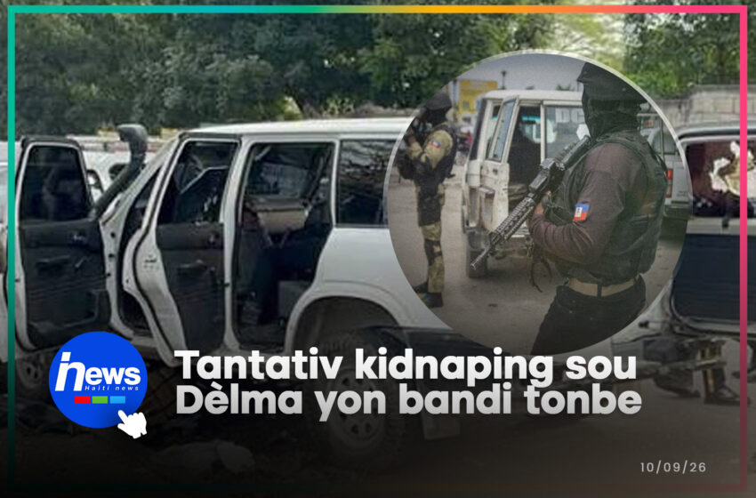  Yon bandi tonbe pandan yon tantativ kidnaping Dèlma