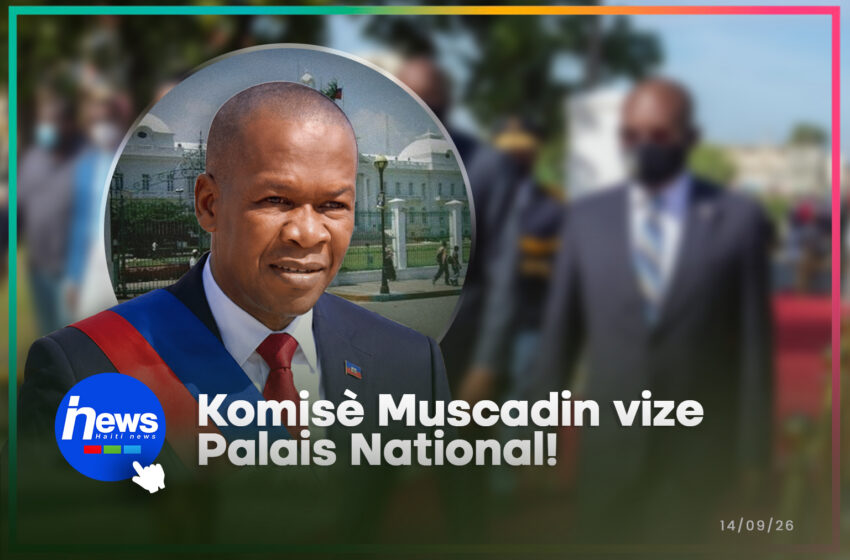  Komisè Muscadin di li pare pou l kandida pou prezidan