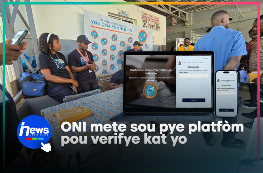  ONI mete sou pye platfòm pou verifye kat yo