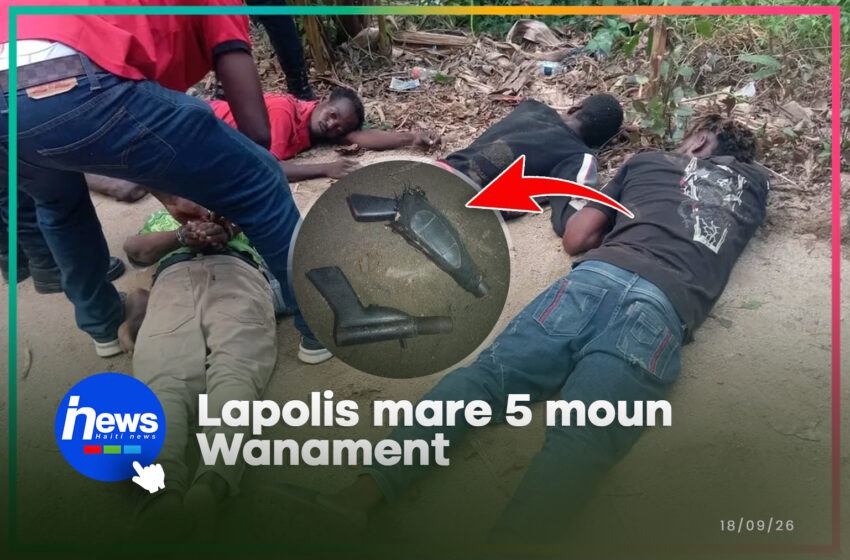  Wanament : Lapolis arete 5 sispèk epi sezi 2 zam kreyòl