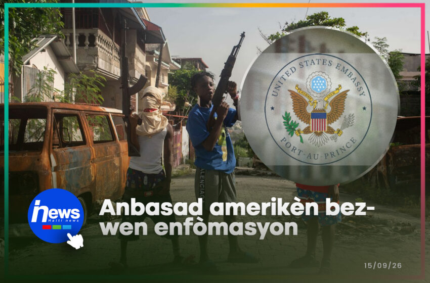  Dosye gang an Ayiti: anbasad amerikèn kontinye woule nou nan farin