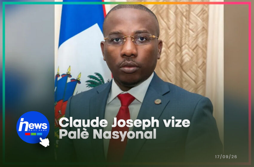  San sipriz, Claude Joseph kandida pou prezidan
