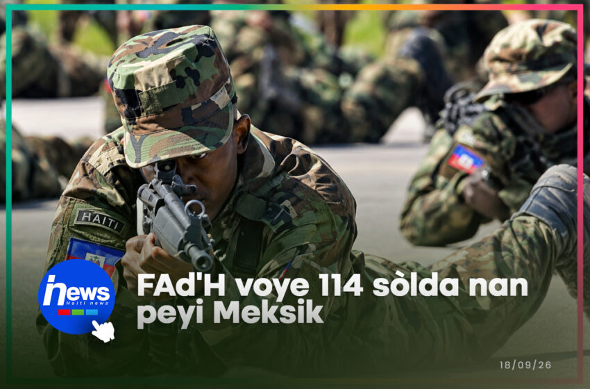  114 militè ayisyen al pran fòmasyon Meksik