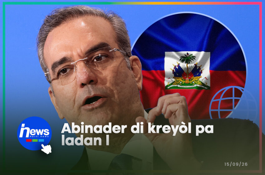  Abinader rejte Kreyòl ayisyen nan lekòl Sendomeng yo