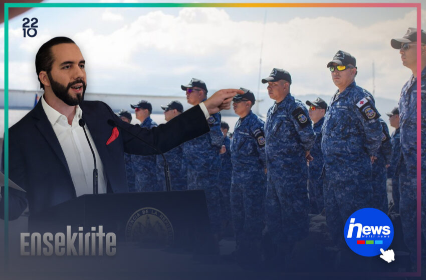  Nayib Bukele gentan voye 100 sòlda an Ayiti